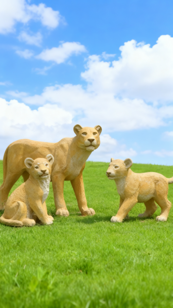 玻璃鋼仿真獅子雕塑 (26)