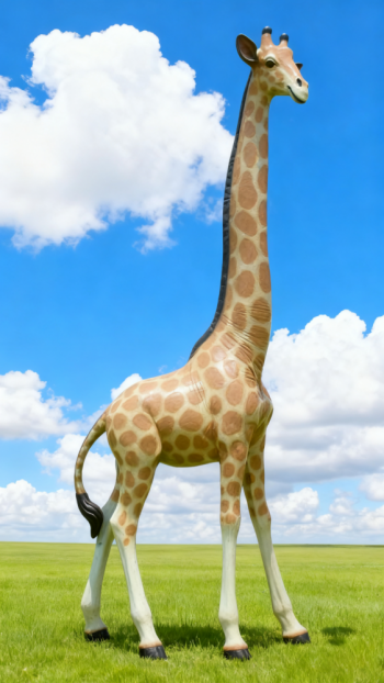 玻璃鋼仿真長頸鹿雕塑 (3)