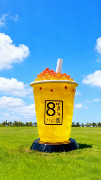 玻璃鋼仿真奶茶杯雕塑 (29)