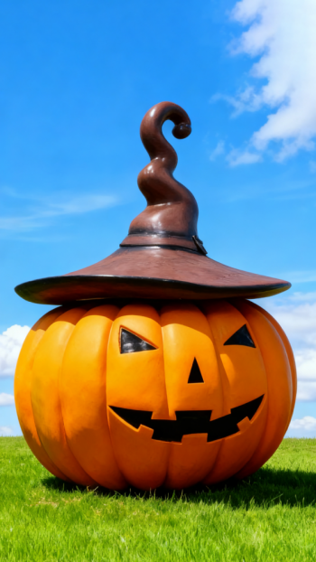 玻璃鋼南瓜雕塑 (2)