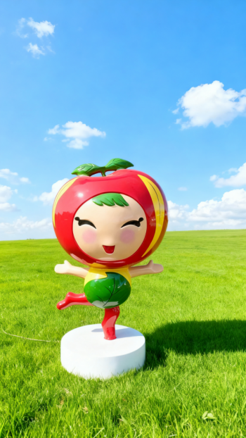 玻璃鋼蘋果雕塑 (12)