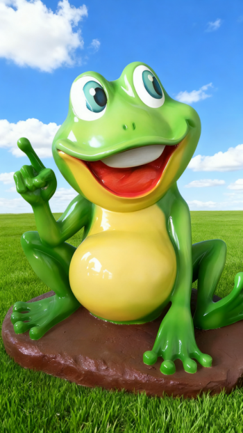 玻璃鋼青蛙雕塑 (17)