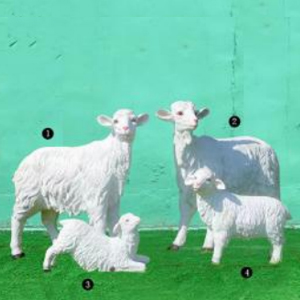 仿真綿羊 玻璃鋼