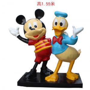 卡通玻璃鋼米老鼠唐老鴨