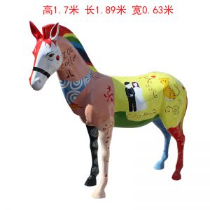 斑馬彩繪 玻璃鋼