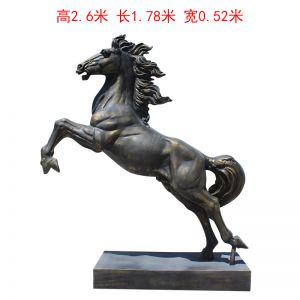 玻璃鋼立樁仿銅馬